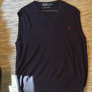 Polo by Ralph Lauren Black V-Neck Sweater
